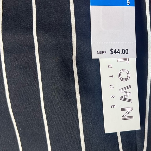 Tinseltown NWT High Rise Soft Stretch Skinny Jeans Blue & White Striped - Picture 7 of 11